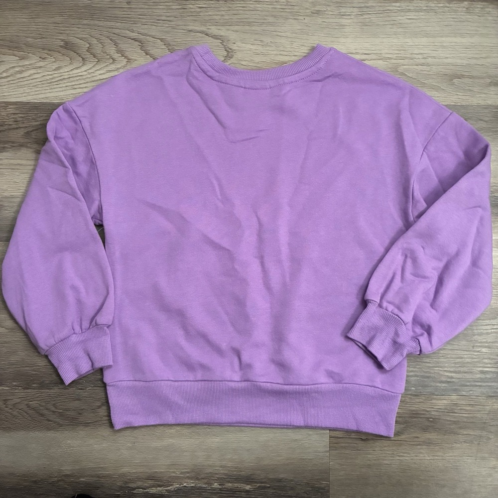 NWT Disney Hocus Pocus Girls Fleece Sweatshirt Glitter Halloween S (6-6X) Purple - Picture 4 of 10